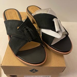 Ladies SperrySeaportSlideLeather Black. Size 7.5M Brand New In Box. Very Nice.
